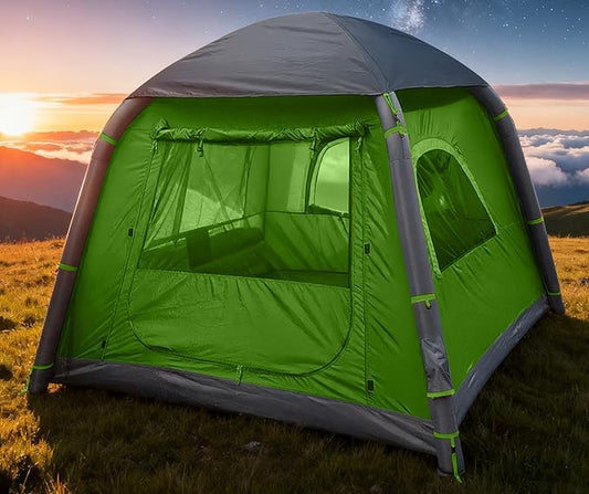 Inflatable Tents for Camping,2/4 Person Easy Setup Blow Up Tents for 4 Seasons Waterproof InflatableTent for Camping, Air Glamping Tents for Camping Adult
