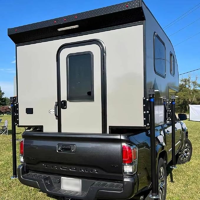 All-Season Truck Bed Tent with Waterproof Double Skin, Tailgate-Compatible Entry, Compact Folding System for Hiking and Overland Travel