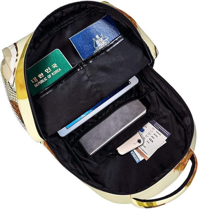 Rucksacks Lightweight Multipurpose Anti-Theft Pineapple Banana Fruits Shoulder Bag Big Capacity Laptop Book Bag Rucksack With Padded Straps