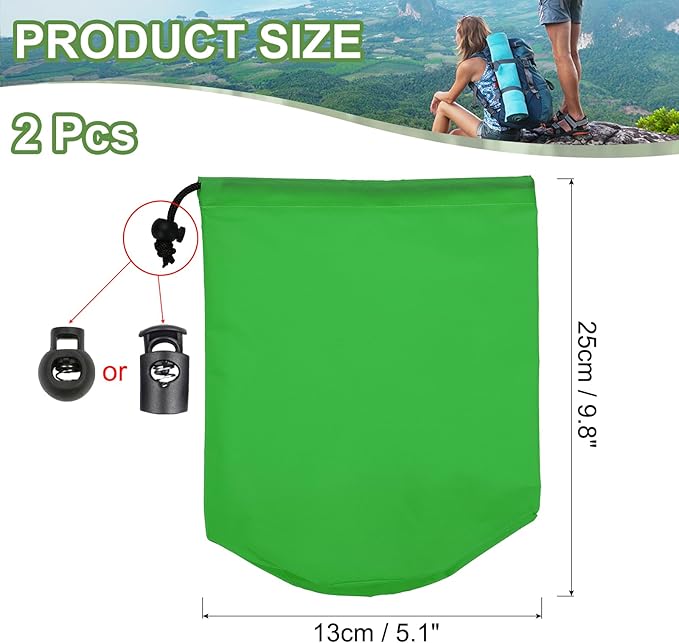 PATIKIL Stuff Sack, Waterproof Outdoor Storage Sack Portable Drawstring Dust Flap Bag Lightweight Sleeping Bag for Camping Hiking Travel