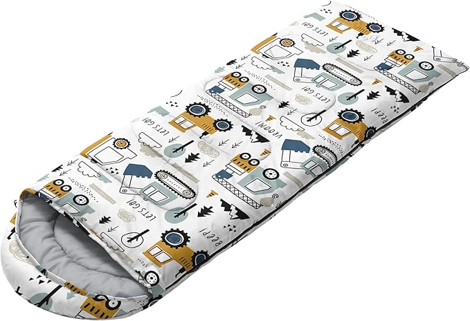 Kids Sleeping Bag for Boys and Girls,Monster Alien Print-Lightweight Warm Portable Outdoor Indoor-Waterproof Cold Weather Resistant Sleeping Bag for Camping Hiking