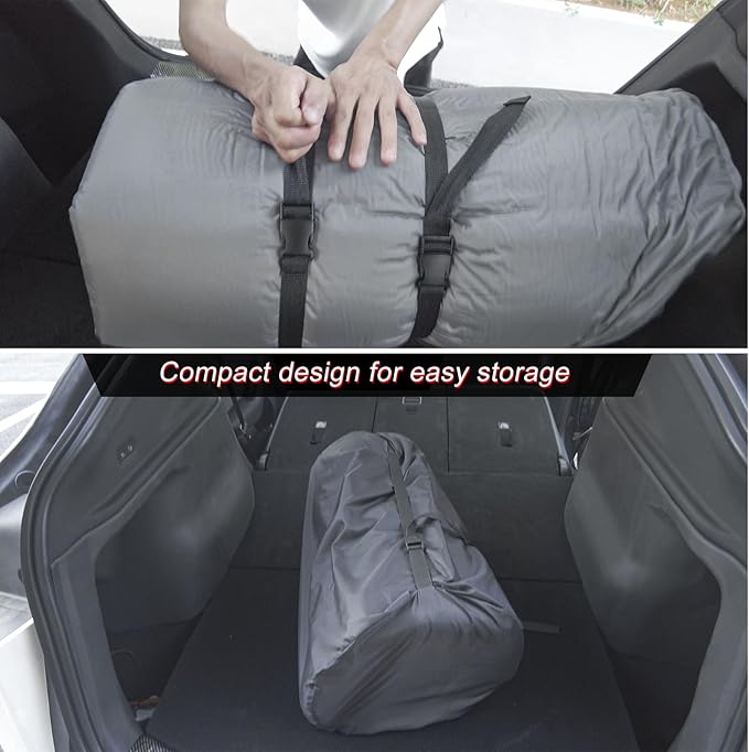 Air Mattress for Model Y and Juniper Rear Trunk Inflatable Bed for Model Y Juniper Inflatable Camping Mattress with OEM Style External Air Pump