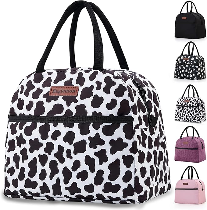 Insulated Lunch Bag for Women Men, Lunch Containers Reusable High Capacity Lunch Tote Bags for Work Picnic