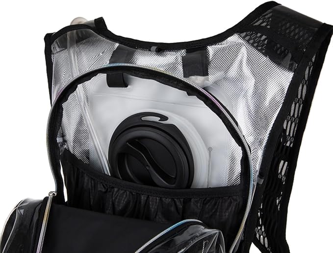 Hydration Backpack Pack with Cool Lights, 2L Water Bladder, Lightweight Bag for Running, Hiking, Bike, Climbing, Music Festival Essential, and Rave