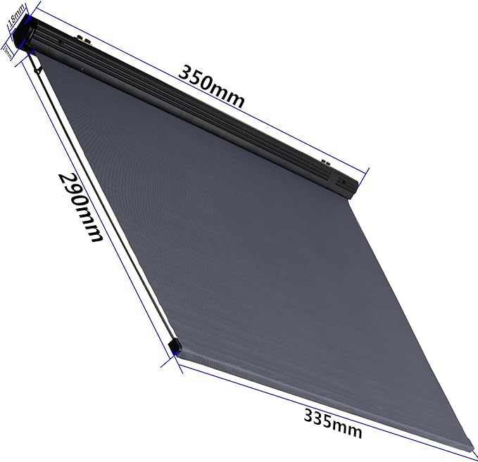 ShareGoo 11.4" x13.1" 1/6 RC Toy Simulation Camping Tent Roof Canopy Decoration Accessory Compatible with Axial SCX6 Trail Honcho RTR 1/6 RC Crawler (Black)