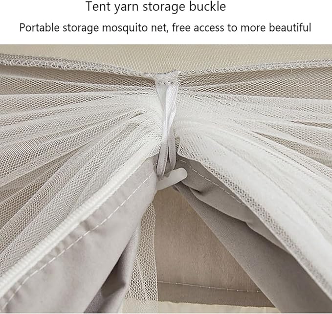 Mosquito Net for Bed 2024 Summer Blackout Dustproof Household Bed Curtain, Portable Encrypted Anti-fall Bed Canopy, Ideal for Bedroom Decorative(Sky blue,70.9x78.7in)