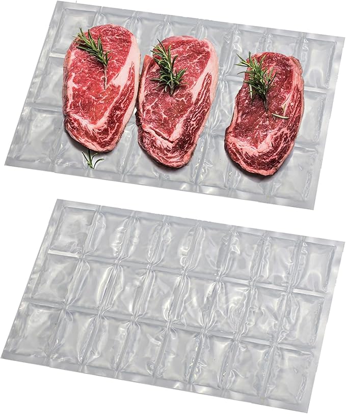 Freeze Solid Yet Flexible! 2 PCS Segmented Cooler Mats - No Leak Gel Ice Sheets, Foldable for Any Cooler or Bag, Keep Food Dry for Beach, BBQ, Boating, Parties