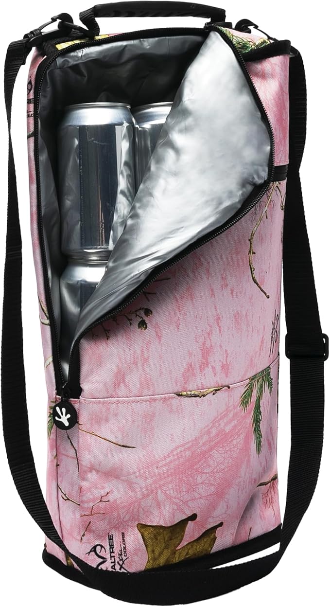 geckobrands Verticool Cooler - Insulated Portable Soft Cooler Bag with Adjustable Shoulder Strap, Holds 9 Cans or 2 Wine Bottles, Perfect for Beach, Picnics, and Outdoor Activities
