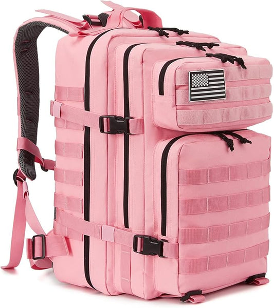QT&QY 45L Military Tactical Backpacks Molle Army Assault Pack 3 Day Bug Out Bag Hiking Treeking Rucksack…