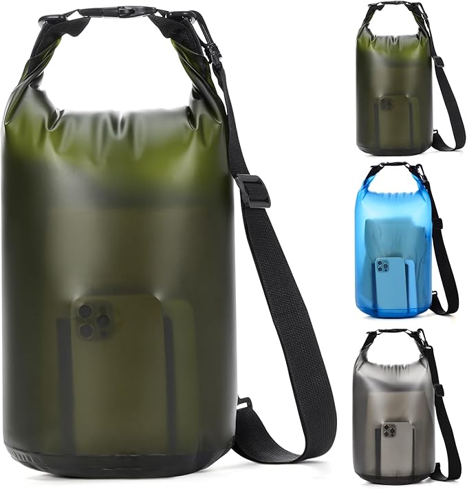 Dry Bags for Kayaking Waterproof, 5L/10L Dry Storage Bag, Roll Top Wet Bag for Swimming, Boating, Fishing,Camping & Beach
