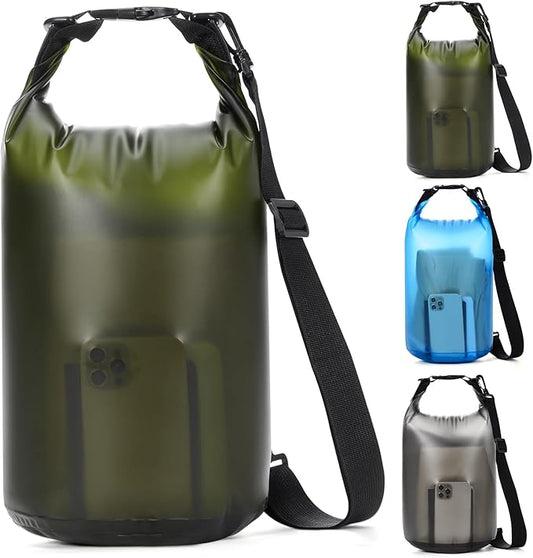 Dry Bags for Kayaking Waterproof, 5L/10L Dry Storage Bag, Roll Top Wet Bag for Swimming, Boating, Fishing,Camping & Beach