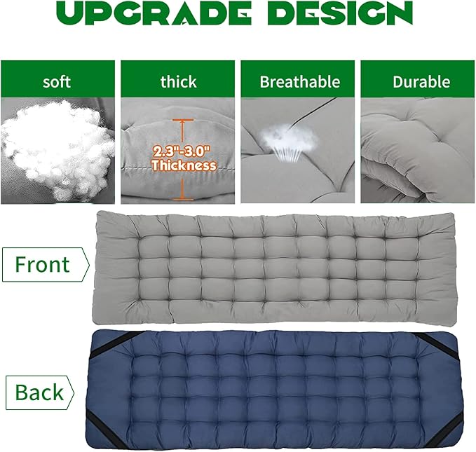 NAIZEA Folding Camping Cots for Adults, Portable Cot with Mattress Heavy Duty Outdoor Bed with Carry Bag 1200d Oxford Cloth Sleeping Cots for Camping Office Nap Home Guest Beach Travel