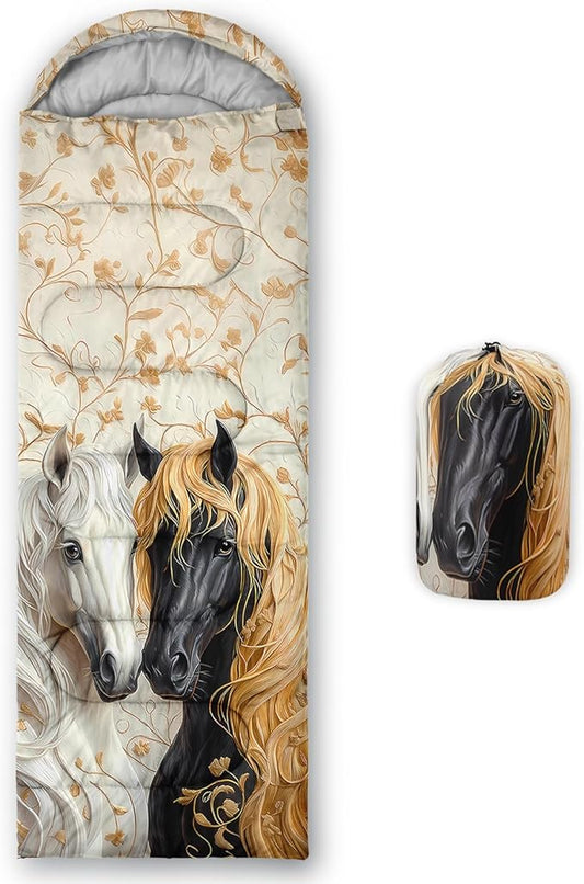 AILONEN Girls Pink Camping Sleeping Bags,Lightweight & Waterproof,3 Season Warm & Cool Weather,Cute Bow Duck Print Sleeping Bags for Kids,Girls,Adults Travelling,Outdoors