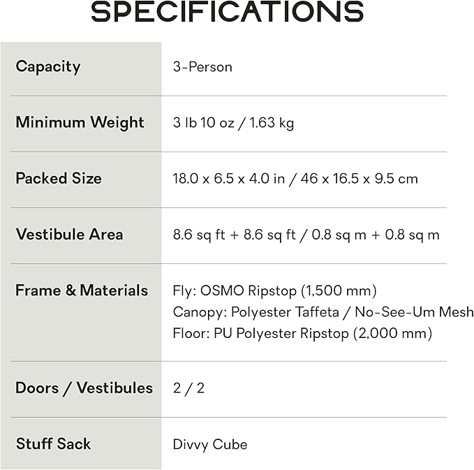 NEMO Equipment Mayfly OSMO Lightweight Backpacking Tent