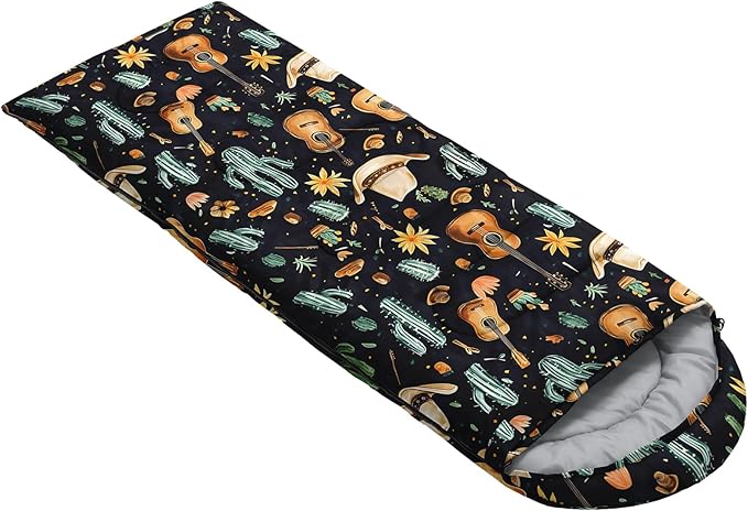 AILONEN Boys Sleeping Bag for Camping,Nautical Anchor,Lightweight & Waterproof,3 Season Warm & Cool Weather,Navy Blue Sleeping Bags for Kids Men Travelling,Outdoors