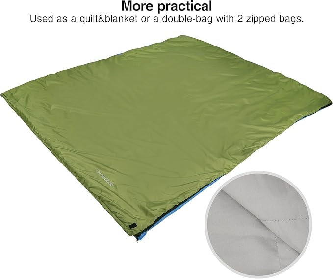 REDCAMP Ultra Lightweight Sleeping Bag for Backpacking, Hiking, Comfort for Adults Warm Weather, with Compression Sack