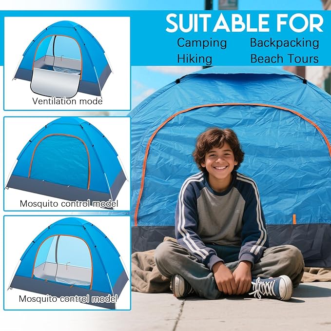 15/10/5 Pack Camping Tents for Homeless Bulk 2 Person Pop up Homeless Backpacking Supplies Adult Waterproof Instant Easy Setup Tent for Hiking Outdoor Travel Camping Donation