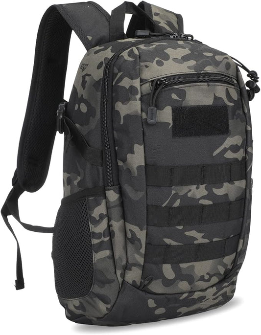 HUNTVP 20L Tactical Backpack Military MOLLE Backpack Daypack Rucksack Gear Tactical Assault Pack Bag for Hunting Camping Trekking (20L-Camo)