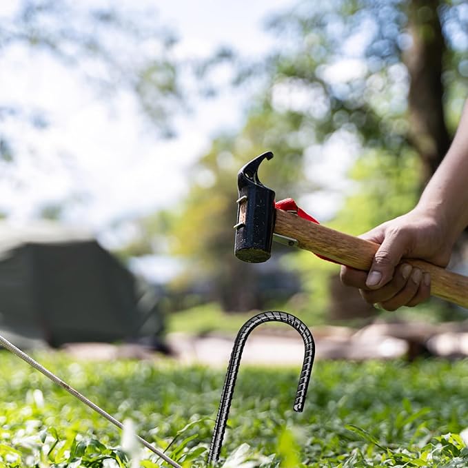 12 Inch Rebar Stakes,8 Packs Heavy Duty Metal J Hook Garden Ground Stakes for Camping Tent Canopy or Supporting for Garden Landscapes Fences Stakes(J Shape-Black, J-12 x5/16-8pcs)