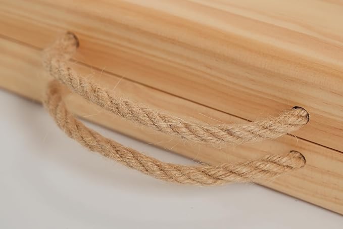30 * 60 Low Picnic Table for Sitting on The Floor，Foldable Table for Patoi,Garden,Beach,Camping,with a Clear Varnish,Natural
