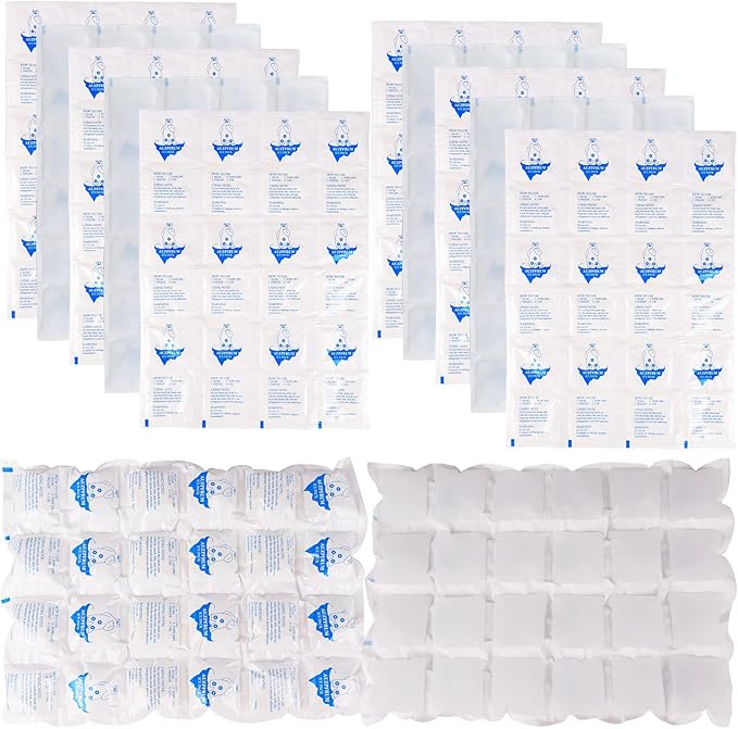 Reusable Ice Packs for Cooler Dry Ice Pack for Shipping Frozen Food & Perishables Storage & Mailing | Leak-Proof Long Lasting Cold Freezer Ice Packs for Lunch Bags & Insulated Boxes
