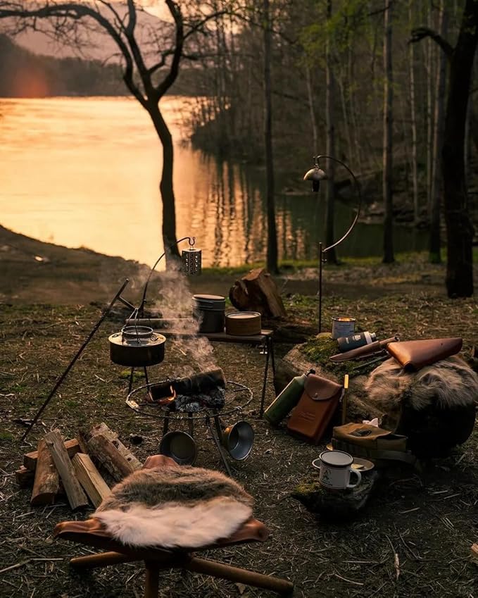 2 Person Camping Chair Oversized Loveseat Camping Chair Double Camping Chairs for Adults Heavy Duty Camping Couch Black Outdoor Folding Chair (Camel Color)