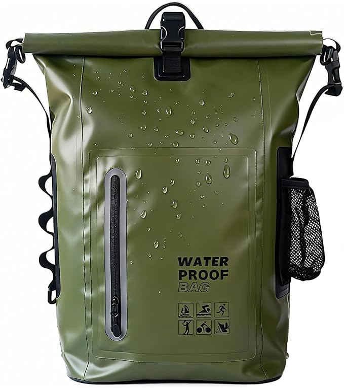 Dry Bag Waterproof 25L-Floating&Lightweight Bags for Women Waterproof Backpack for Kayaking, Boating, Fishing,Paddle boarding, Camping, Hiking,Roll-Top Seal&Adjustable Shoulder Straps