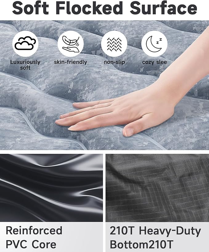 Umbrauto Inflatable Truck Bed Air Mattress for Full Size Short Truck Beds, 5.5-5.8ft, with Pump & Carry Bag. Perfect for Outdoor Adventures