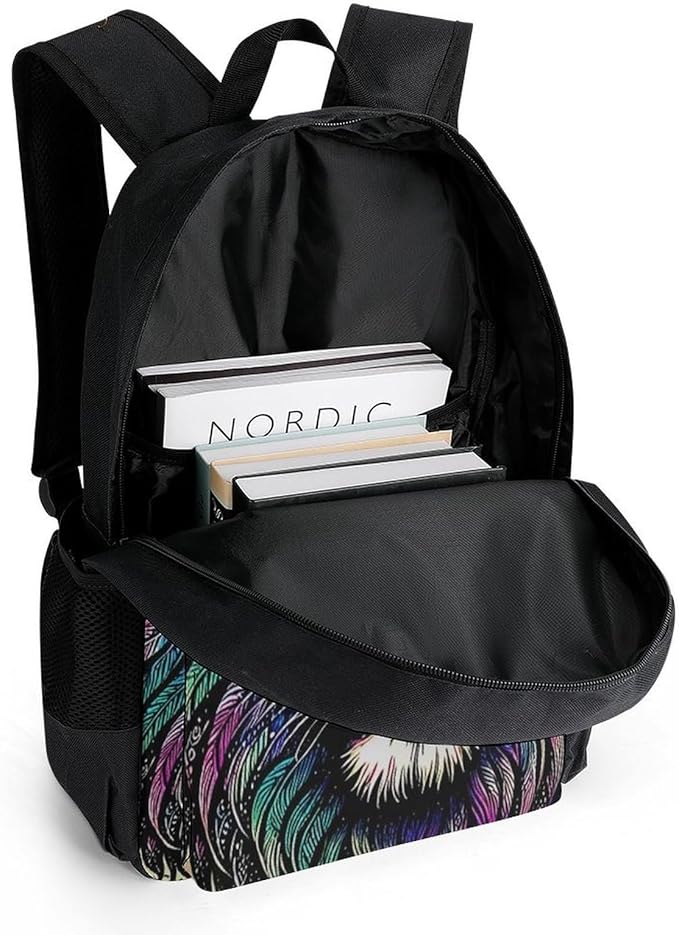 Supdreamc Lightweight Rucksacks for Camping Picnic Walking Cycling, Large Capacity Multipurpose Anti-Theft Carry On Bag, Colorful Lion Galaxy Art Travel Hiking Camping Rucksack