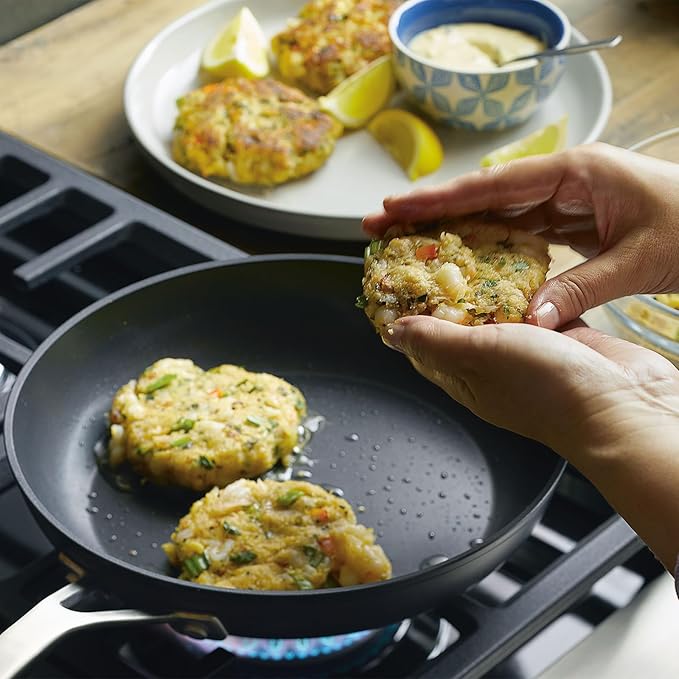 KitchenAid 80193 Hard Anodized Induction Nonstick Frying Pan Set/Skillets, 8.25 Inch and 10 Inch - Matte Black