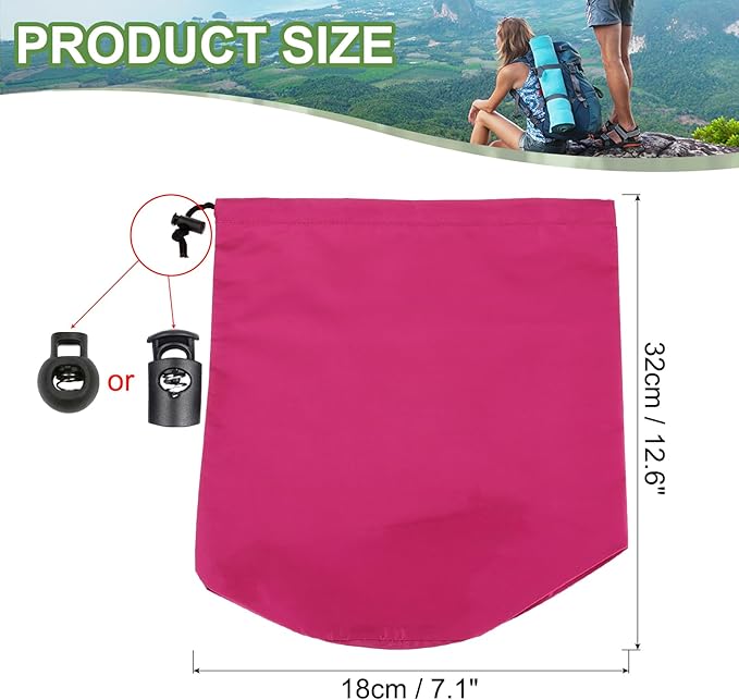 PATIKIL Stuff Sack, Waterproof Outdoor Storage Sack Portable Drawstring Dust Flap Bags Lightweight Sleeping Bag for Camping Hiking Travel