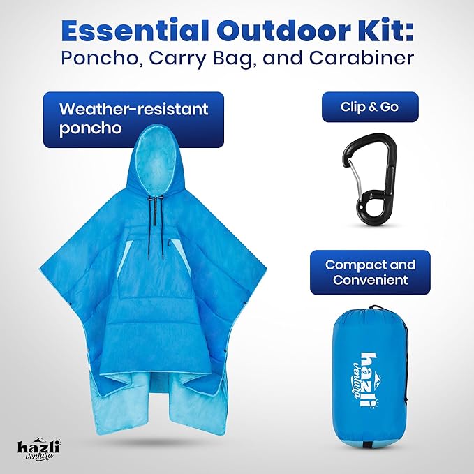 hazli Comfortable Wearable Blanket - Insulated Camping Blanket Outdoor