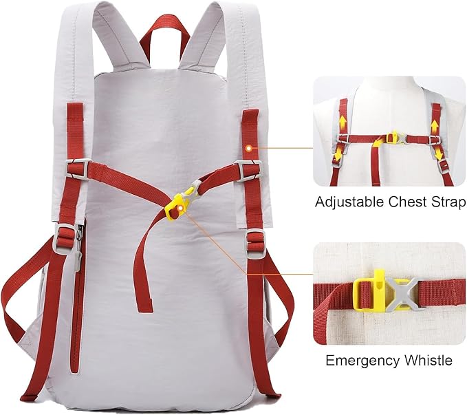 Fold Backpack-Lightweight Waterproof Packable Backpack for Travel and Outdoor, 25L Hiking Bag for Man and Women (24h)