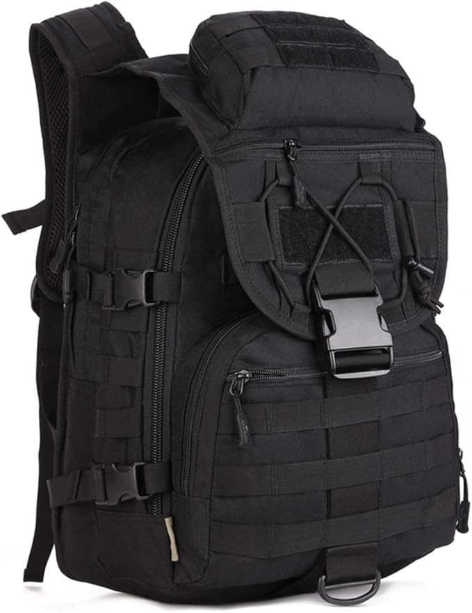 Military Tactical Backpack for Men Women 40L Molle Bug Out Bag Rucksack 3 Day Survival Assault Pack for Travel Hiking Camping Trekking Hunting Sport Work (Black)