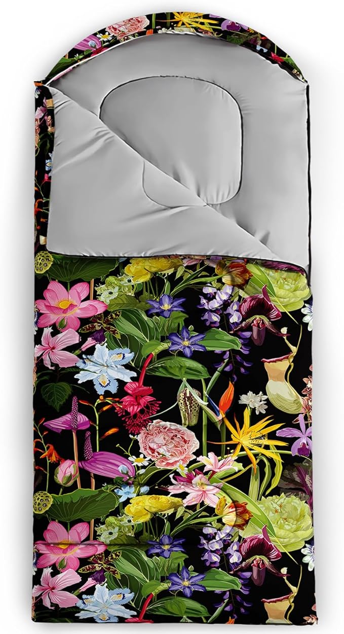 AILONEN Outer Space Astronaut Camping Sleeping Bags,Lightweight & Waterproof,3 Season Warm & Cool Weather,Cartoon Sleeping Bags for Kids,Boys Girls Travelling,Outdoors