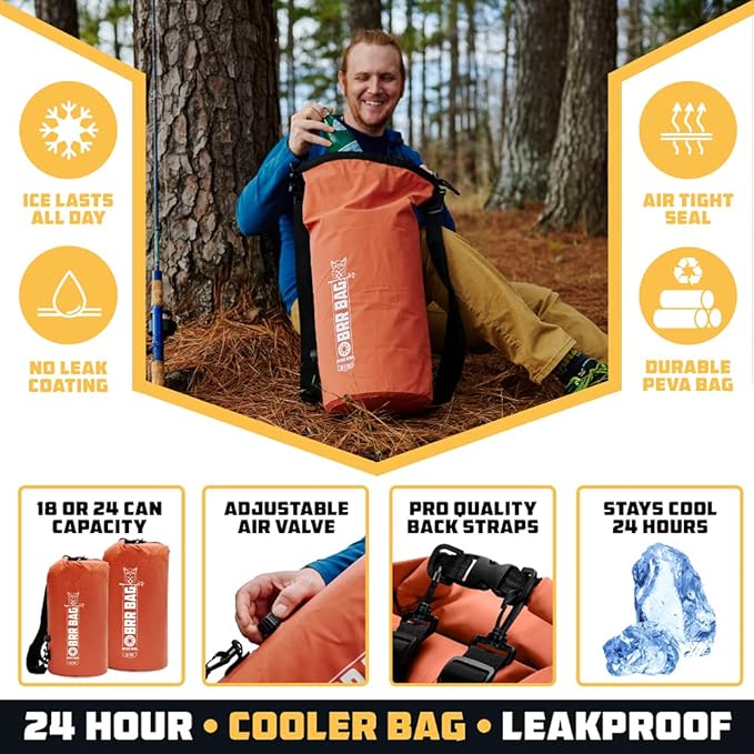 Wise Owl Outfitters Backpack Cooler – Insulated, Leakproof & Waterproof Soft Cooler Bag, up to 24-Can Capacity – Portable Ice Chest for Camping, Beach, Travel, Hiking, Kayak & Picnic