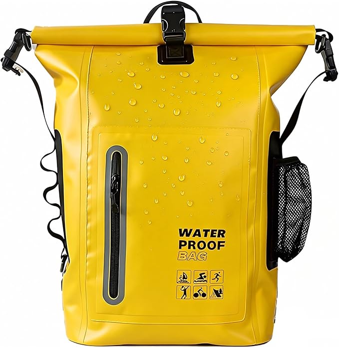 Dry Bag Waterproof 25L-Floating&Lightweight Bags for Women Waterproof Backpack for Kayaking, Boating, Fishing,Paddle boarding, Camping, Hiking,Roll-Top Seal&Adjustable Shoulder Straps