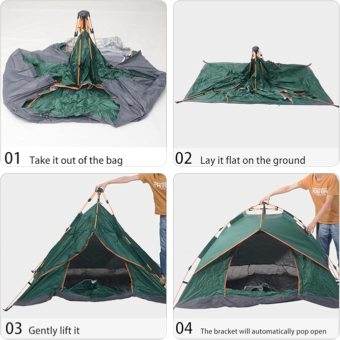 Wind Tour Lightweight Backpacking Camping Tent Waterproof Double Layer Family Tent for Hiking Fishing Outdoor Travel Picnic