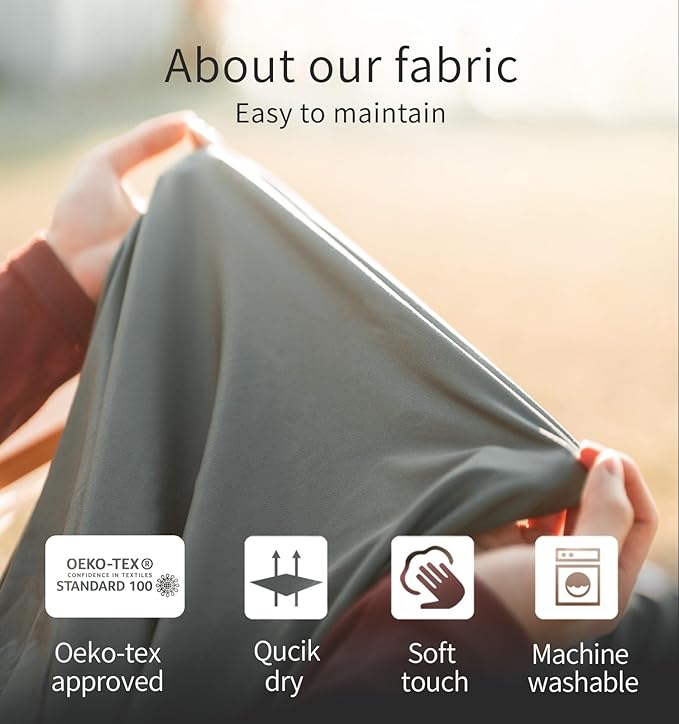 Litume Thermolite All Season Sleeping Bag Liner Add Up to 22°F / 12°C, Mummy Sleeping Sack for Backpacking, Camping, Traveling, for Cold Weather Winter, Sleep Sack with Drawstring Hood (E626)