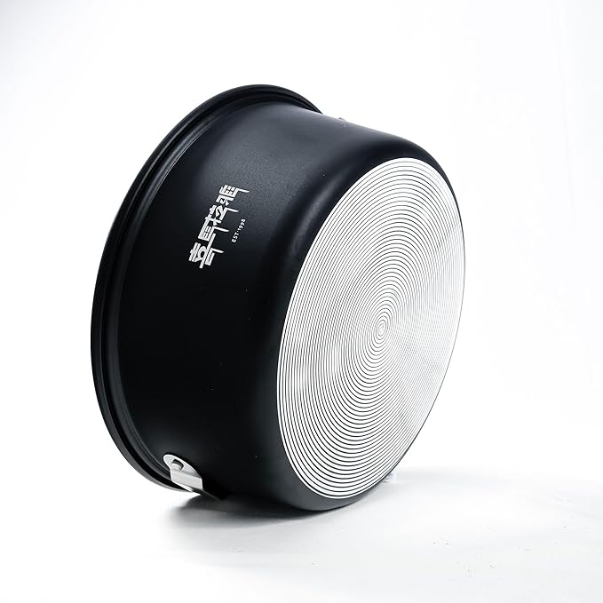 Himalaya 4 Pcs Portable Camping Cookware Mess Kit with Lightweight Pots Pans Kettle Carry Mesh Bag Cleaning Sponge for Kitchen Stove Outdoor Backpacking Hiking Family Picnic Outdoor