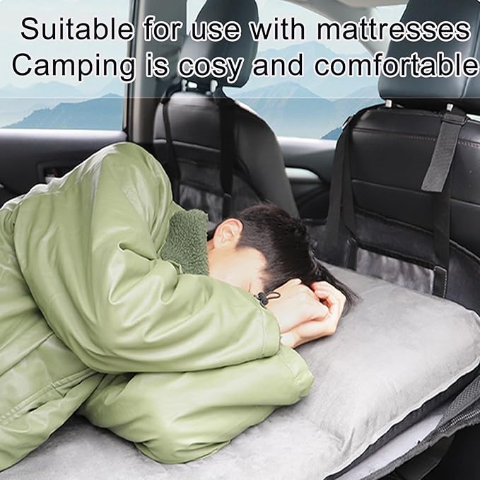 Non-Inflatable Car Mattress Back Seat Bed Extender Portable Folding Camping Travel for Sleeping
