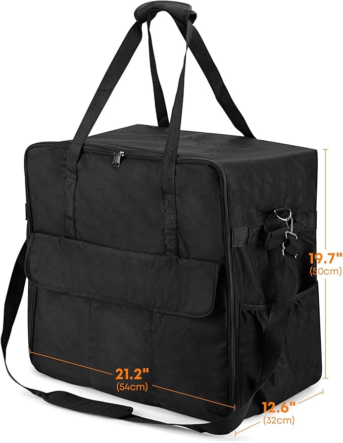 Stanbroil 17" Griddle Carry Bag for Blackstone 1817 Tabletop Griddle with Hood, 600D Polyester Water Resistant Outdoor Portable BBQ Grill Griddle Carry Bag