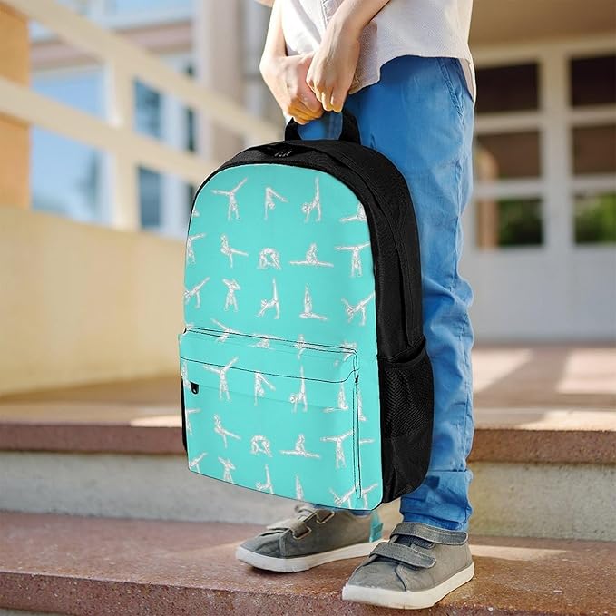 Supdreamc Polyester Daypack for Hiking Work Running, Big Capacity Anti-Theft Multipurpose Shoulder Bag, Gymnastics Gymnasts Travel and Sport Backpack Rucksack