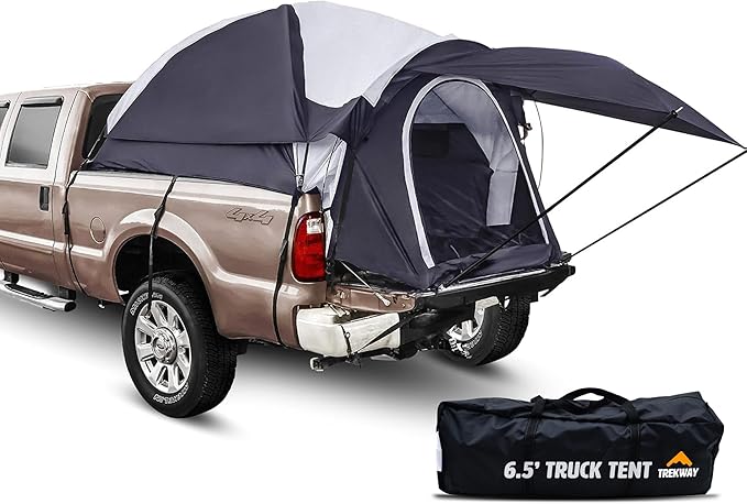 Offroading Gear 6.5ft Truck Bed Camping Tent w/Awning | Waterproof | Portable | Compatible with F150| Ram| Sierra| GMC| Nissan| Etc.