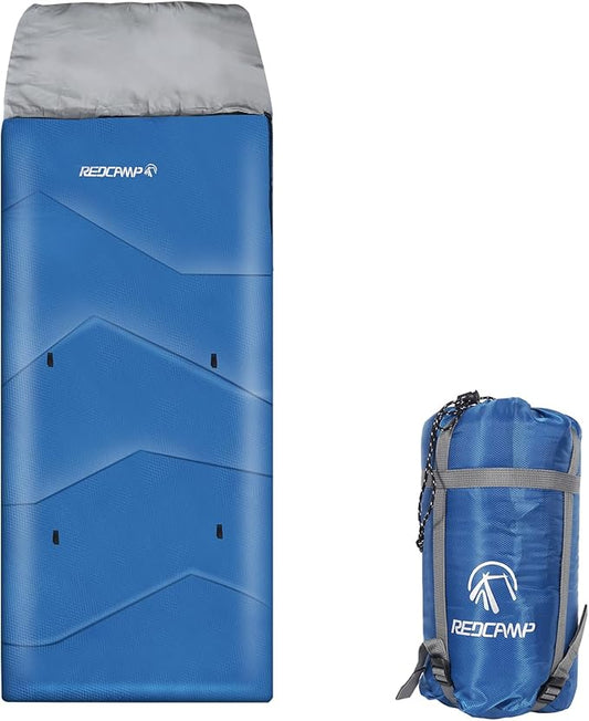 REDCAMP Kids Sleeping Bag for Boys Girls & Teens, 3 Season Cold Weather Sleeping Bag for Backpacking Camping Hiking, Blue