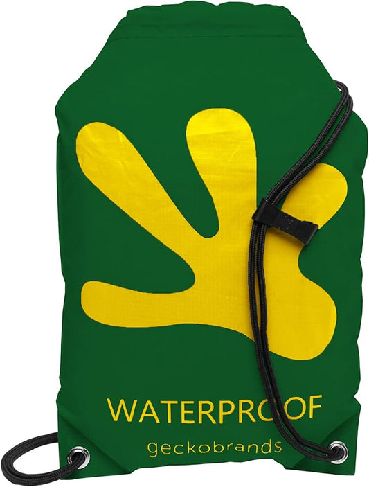 geckobrands Embark 10L Drawstring Backpack – Waterproof, Lightweight Dry Bag for Beach, Hiking, and Light Water Activities