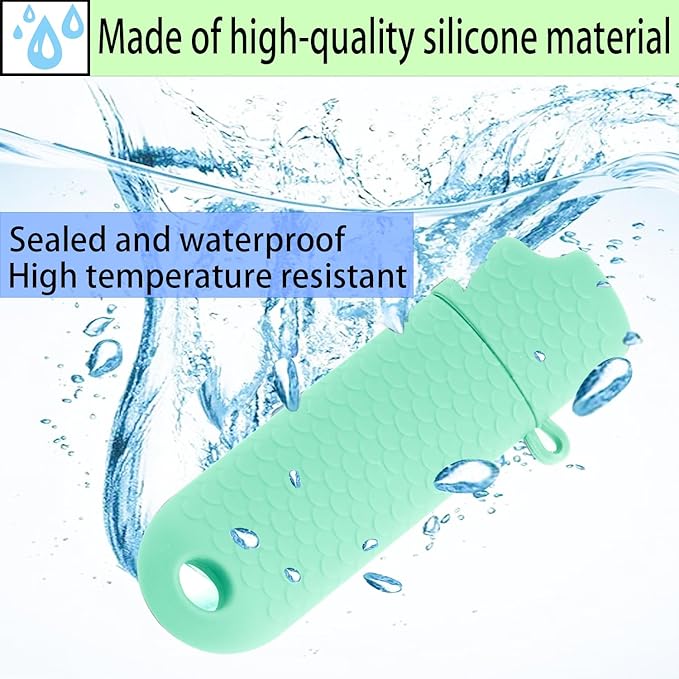 Waterproof Lighter Case Cover Holder for BIC Regular Lighters Sleeve Type J6 Outdoor Survival Multipurpose Seal Lighter Pouchfor Hiking and Camping (Cyan, 2)