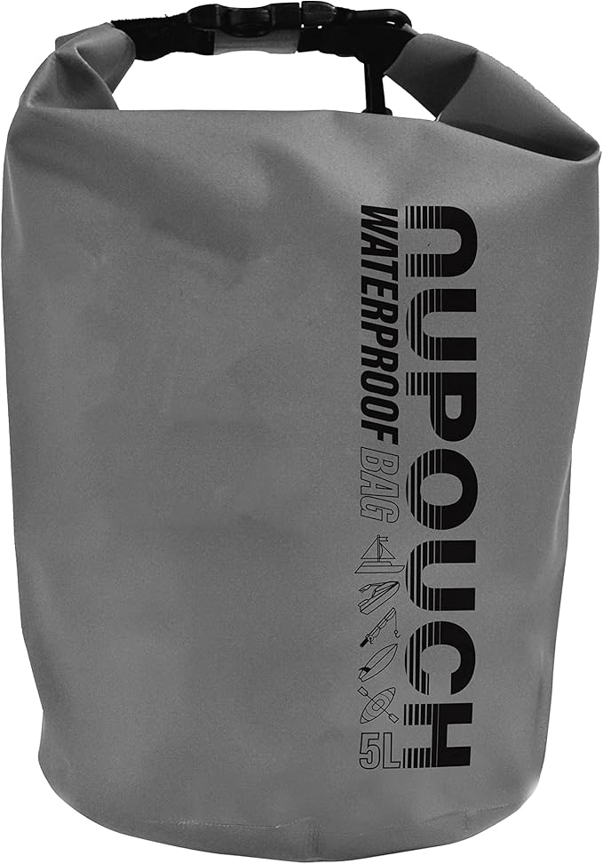 Nupouch Waterproof Dry Bag: 2L/5L/10L/20L Roll Top Lightweight Dry Storage Bag, Backpack for Travel, Swimming, Boating, Kayaking, Camping, or Beach