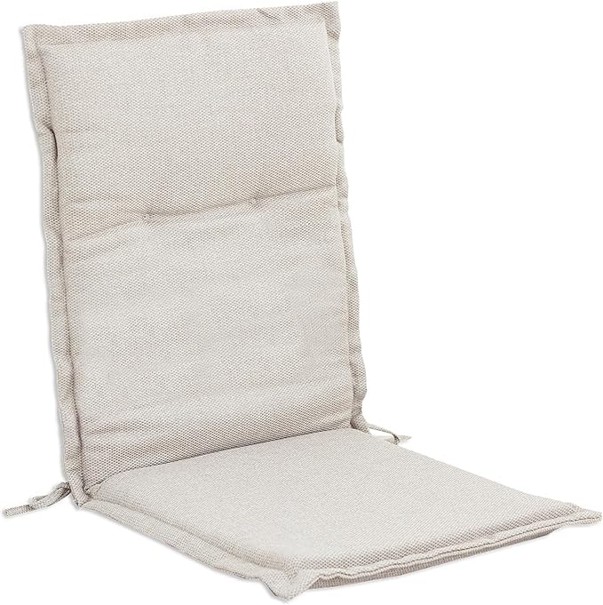 C-Hopetree Indoor High Back Rocking Chair Cushions for Glider and Swivel Rocker, Outdoor Replacement Highback Dining Seat Pads with Back Elastic and Ties, 18" x 42" x 1.5", Beige, Set of 1