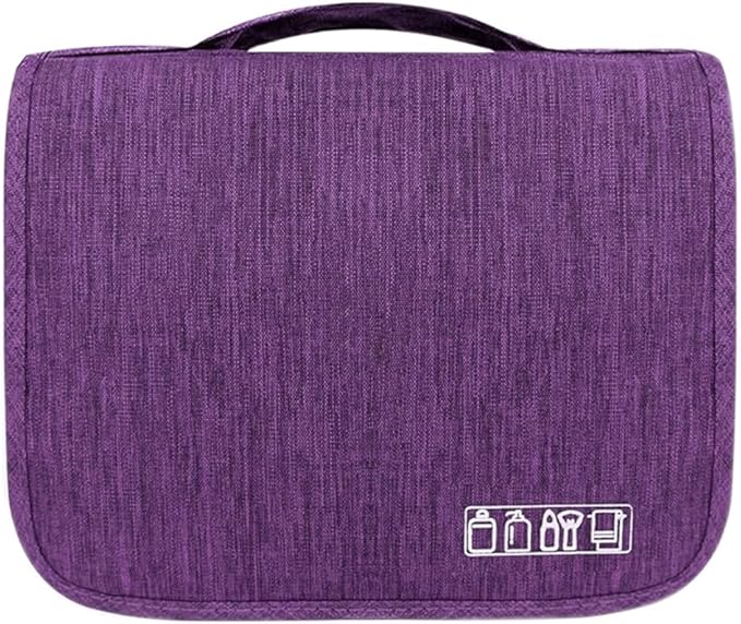 Sechunk Toiletry Bag Water-Resistant Makeup Cosmetic Bag Travel Organizer for Accessories Travel Bag with Hanging Hook